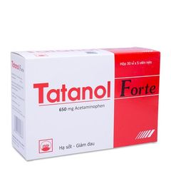 Thuốc giảm đau và hạ sốt Tatanol Forte (30 vỉ x 5 viên nén/hộp)