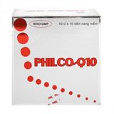 Thuốc bổ sung vitamin & khoáng chất Philco-Q10 (Hộp 10 vỉ x 10 viên)
