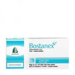 Thuốc điều trị viêm mũi dị ứng và triệu chứng liên quan đến mày đay Bostanex 5mg (Hộp 3 vỉ x 10 viên)
