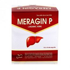 Thực phẩm bảo vệ sức khỏe giúp tăng cường và hồi phục chức năng gan MERAGIN P (Hộp 10 vỉ x 10 viên)