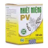 Thuốc điều trị viêm miệng lưỡi & viêm họng Nhiệt Miệng PV (100 viên/hộp)