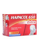 Thuốc giảm đau, hạ sốt không gây buồn ngủ Hapacol Extra 650mg (10 vỉ x 10 viên/hộp)
