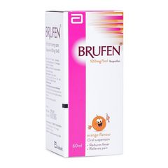 Sirô giúp hạ sốt hương cam cho trẻ em Brufen (60ml)