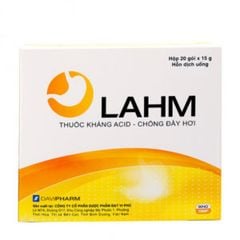 Thuốc kháng acid, chống đầy hơi Lahm (Hộp 20 gói)