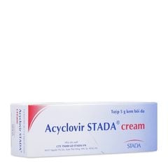 Kem bôi da điều trị ngăn ngừa tái phát Virut Herpes Simplex, bệnh zona & thủy đậu Acyclovir Stada (5g/tuýp)