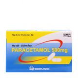 Thuốc hạ sốt, giảm đau Paracetamol 500mg (5 vỉ x 10 viên/hộp)