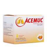 Thuốc cốm điều trị các rối loạn tiết dịch đường hô hấp vị cam Acemuc (100mg)