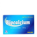 Thuốc điều trị giảm calci huyết và thiếu calci Biocalcium 650mg (10 vỉ x 10 viên/hộp)
