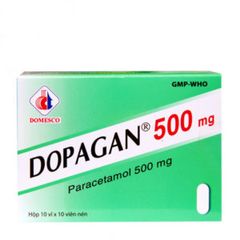 Thuốc giảm đau, hạ sốt Dopagan 500mg (10 vỉ x 10 viên/hộp)