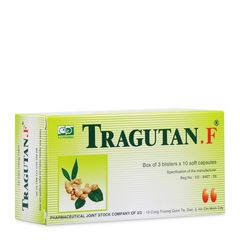 Thuốc giảm ho, sát trùng đường hô hấp Tragutan.F (3 vỉ x 10 viên/hộp)