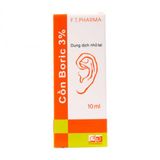 Cồn Boric 3% phòng viêm tai (Chai 10ml)