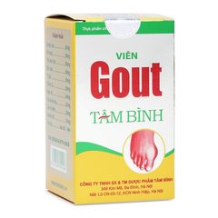 Thực phẩm chức năng phòng ngừa & hỗ trợ điều trị bệnh gút cấp và mãn tính Gout Tâm Bình (60 viên/hộp)