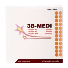 Thuốc điều trị các chứng đau nhức 3B-Medi (10 vỉ x 10 viên/hộp)