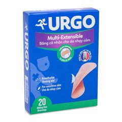 Băng dán cá nhân dành cho da nhạy cảm Urgo (20 miếng/hộp)
