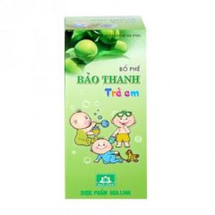 Thực phẩm bảo vệ sức khỏe bổ phế Siro Bảo Thanh Trẻ Em (Lọ 100ml)