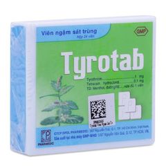 Viên ngậm sát trùng các bệnh ở họng và miệng Tyrotab (24 viên/hộp)