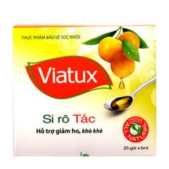 Siro tắc hỗ trợ giảm ho, khò khè Viatux (25 gói x 5ml/hộp)