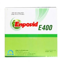 Thuốc điều trị và dự phòng tình trạng thiếu vitamin E Enpovid E400 (10 vỉ x 10 viên/hộp)