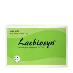 Thuốc điều trị tiêu chảy, bổ sung lợi khuẩn Lacbiosyn (Hộp 100 gói x 1g)