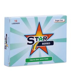 Viên ngâm điều trị viêm họng Star Benko (16 viên/hộp)