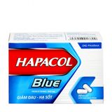 Thuốc điều trị các chứng đau đầu, đau nửa đầu, đau răng Hapacol Blue 500mg (Hộp 10 vỉ x 10 viên)