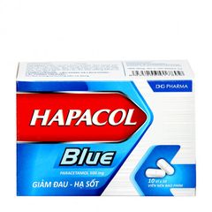 Thuốc điều trị các chứng đau đầu, đau nửa đầu, đau răng Hapacol Blue 500mg (Hộp 10 vỉ x 10 viên)