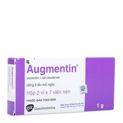 Augmentin 1g (2 vỉ x 7 viên/hộp)