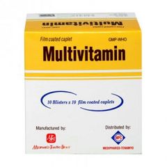 Thuốc điều trị và phòng ngừa thiếu Vitamin nhóm B Multivitamin (Hộp 10 vỉ x 10 viên)