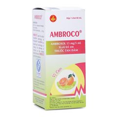 Sirô tan đàm điều trị các bệnh hô hấp cấp và mãn tính Ambroco (60ml)