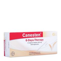 Thuốc điều trị viêm âm đạo Canesten 6-Day-Therapy (6 viên/hộp)