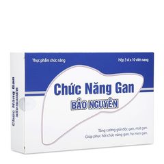 Thực phẩm chức năng tăng cường giải độc gan, mát gan, hạ men gan Bảo Nguyên (3 vỉ x 10 viên)