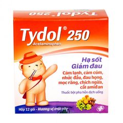 Thuốc giảm đau, hạ sốt Tydol 250mg (12 gói/hộp)