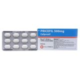 Thuốc kháng sinh Pricefil 500mg hộp 12 viên