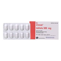 Thuốc kháng sinh Zinnat 500mg hộp 10 viên