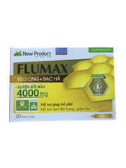 Flumax keo ong bạc hà - hỗ trợ bổ phế