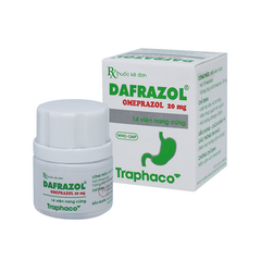 Dafrazol 20mg - Thuốc điều trị viêm loét dạ dày, tá tràng hiệu quả