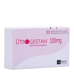 Utrogestan 100mg (2 vỉ x 15 viên/hộp)