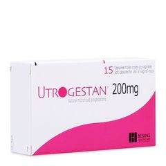 Utrogestan 200mg (2 vỉ x 7 viên/hộp)