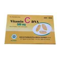 Vitamin C 500mg DNA H/100 viên - hộp