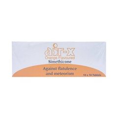 Thuốc điều trị rối loạn tiêu hóa do tích tụ quá nhiều hơi ở dạ dày Air-X Simethicone (10 vỉ x 10 viên/hộp)