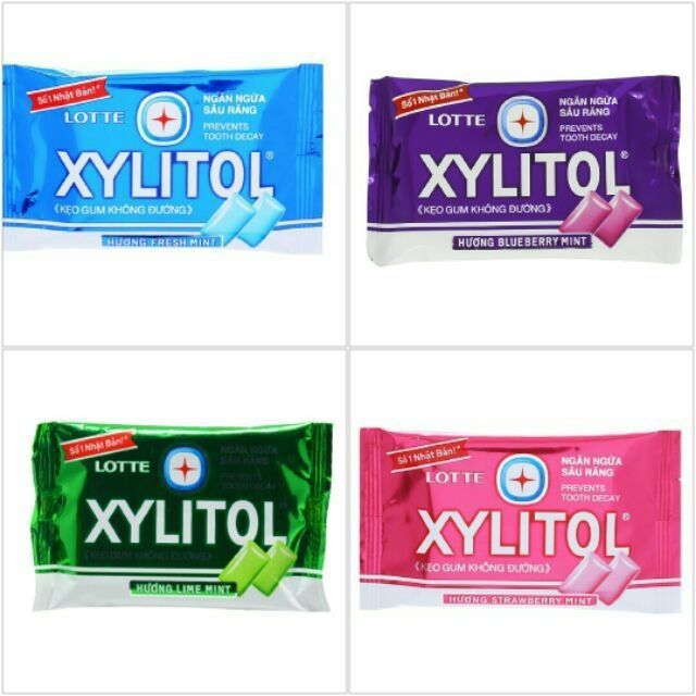 Xylitol Lotte Vỉ 8 Viên Chính Hãng Thuốc Bà Ty