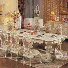 ( Hàng Đặt )Bộ bàn ăn tân cổ điển 4