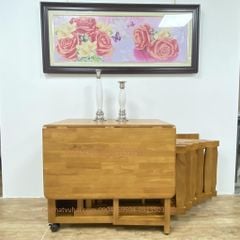 Bộ Bàn Ăn Gấp Gọn  4 Ghế Xuất Khẩu N4