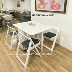 Bộ Bàn Ăn Gấp Gọn 4 Ghế Xuất Khẩu T4