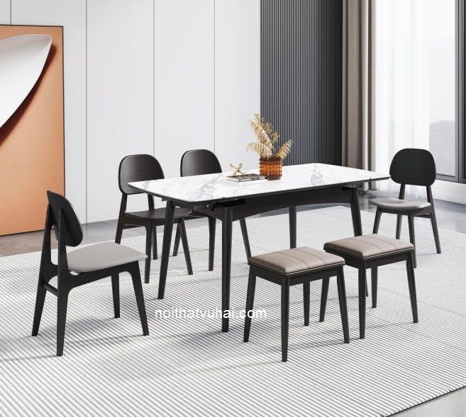 Bàn ăn thông minh mở rộng 1,2-1,6m cho 8 người D7733