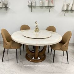 Bàn Ăn Tròn Có Mâm Xoay 502