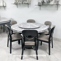 Bộ Bàn Ăn Tròn kèm 6 ghế 3606