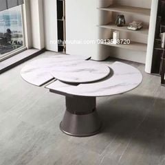 Bàn Ăn Tròn Mở Rộng Thành Bàn Ovan 659