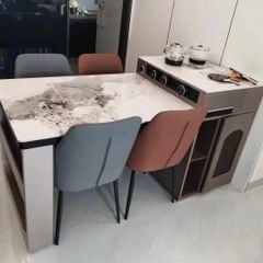 Bàn ăn kết hợp đảo bếp 1.6 kéo dài 1.9m