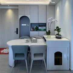 Bàn ăn kết hợp đảo bếp 175-kéo dài 2,05m